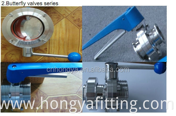 Sanitary Tri Clamp Butterfly Valve by Manual